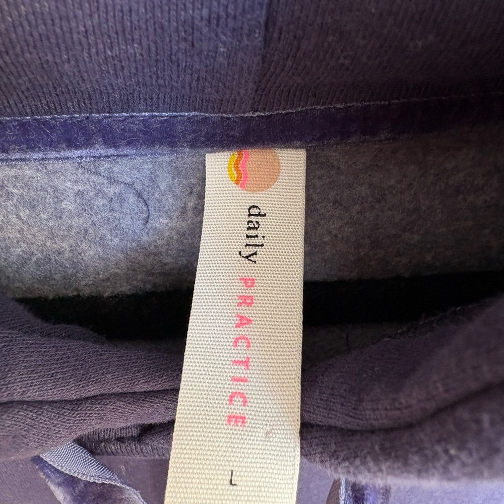 daily practice by Anthropologie purple hooded sweatshirt - Picture 6 of 11